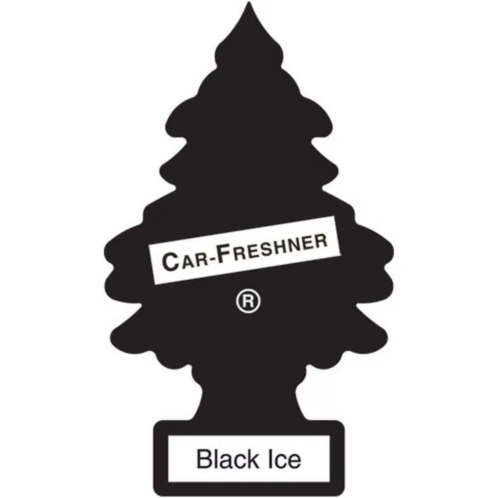 0370619 Little Trees Hanging Air Freshener, Black Ice, 6-pk