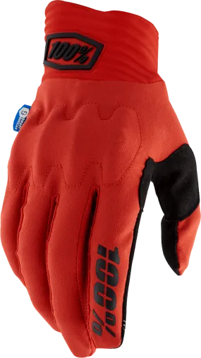 100% Cognito Smart Shock Gloves - Red - XL 10014-00048