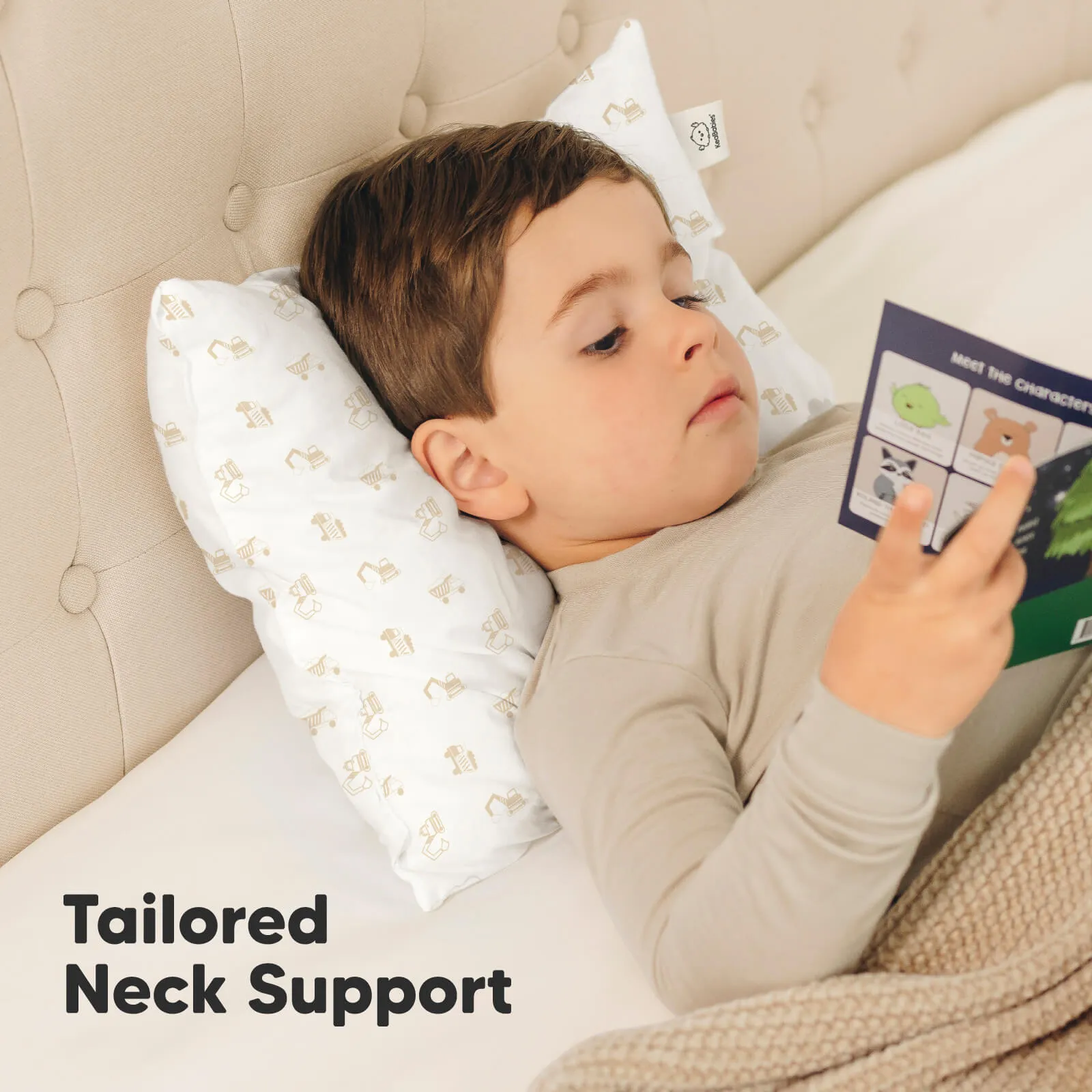 2-Pack Toddler Pillows (Excavator)