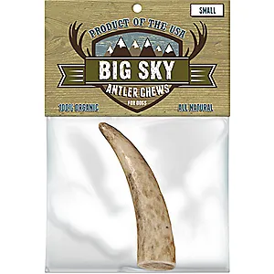 Big Sky Antler Chews Natural Elk Antler Splits Dog Chews (Large)