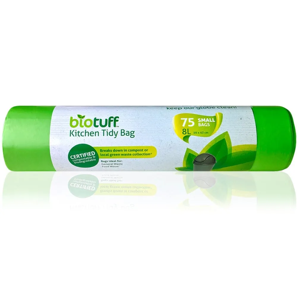 Biotuff Compostable 8L Liner - 75 bags