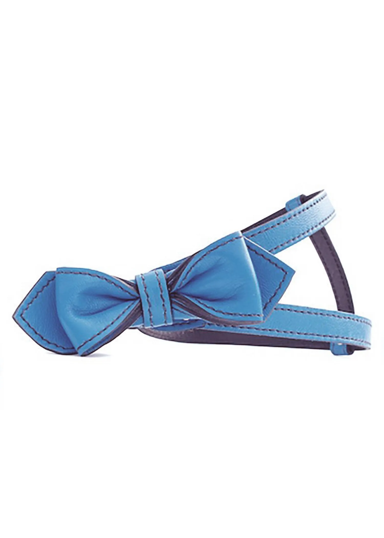 BOW TIE HARNESS IN PEACOCK BLUE