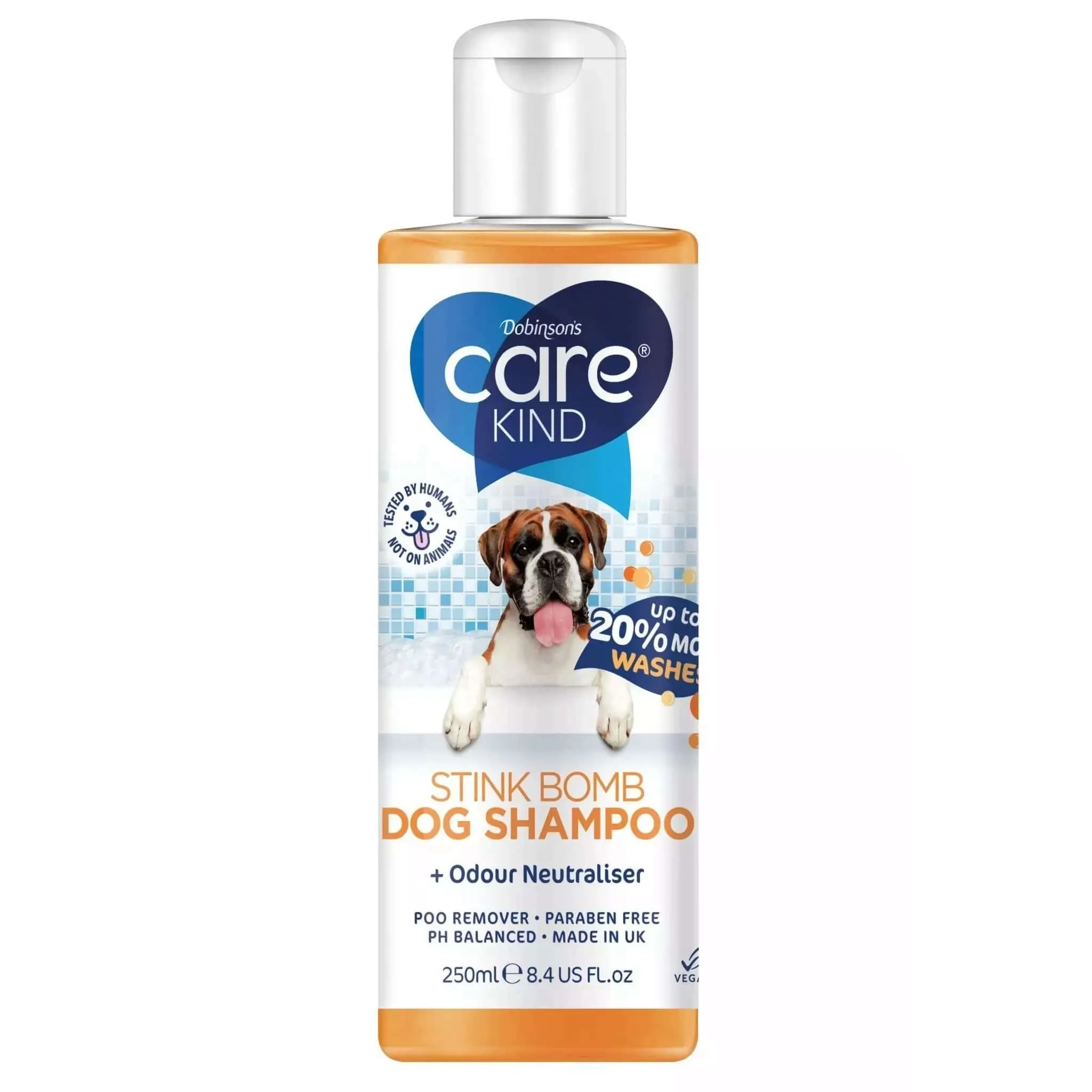 Care Kind Stink Bomb Dog Shampoo   Odour Neutraliser 250ml