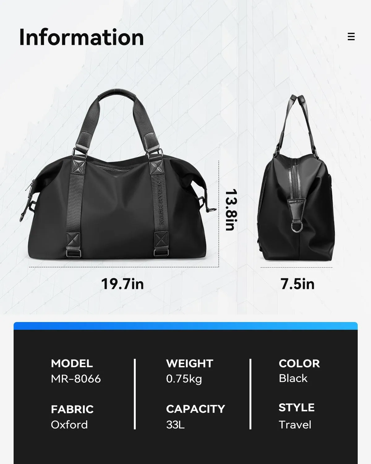 Carry: Lightweight & Spacious Duffle Bag