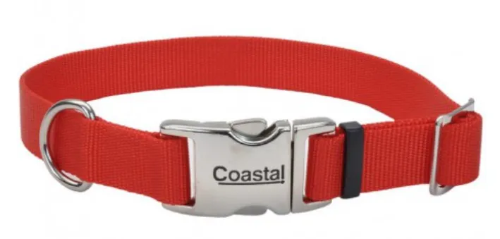 Coastal Pet Products Titan Metal Buckle Adjustable Nylon 5/8" X 10"-14" - SMALL