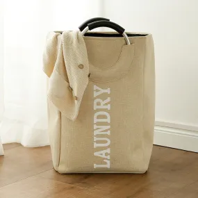 Collapsible Laundry Bag Beige