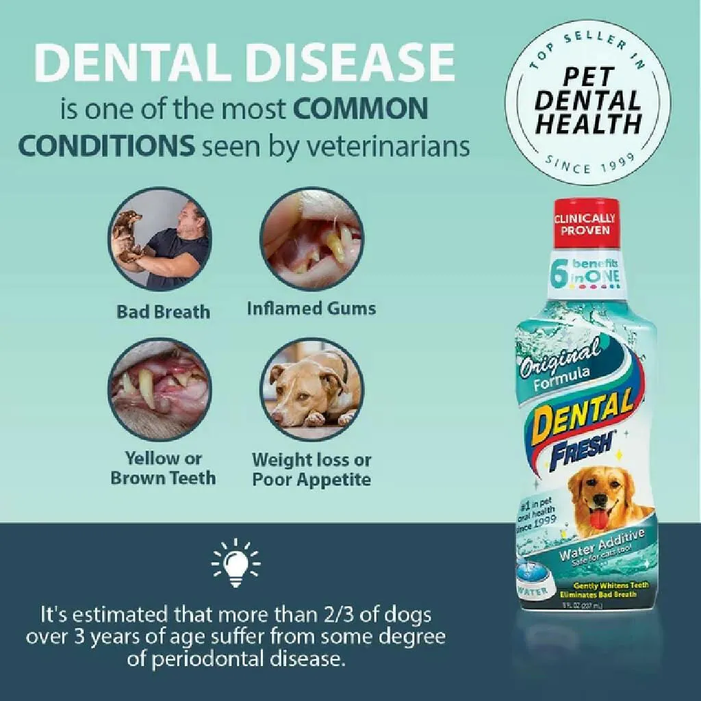 Dental Fresh Original Formula Water Additive for Dogs & Cats