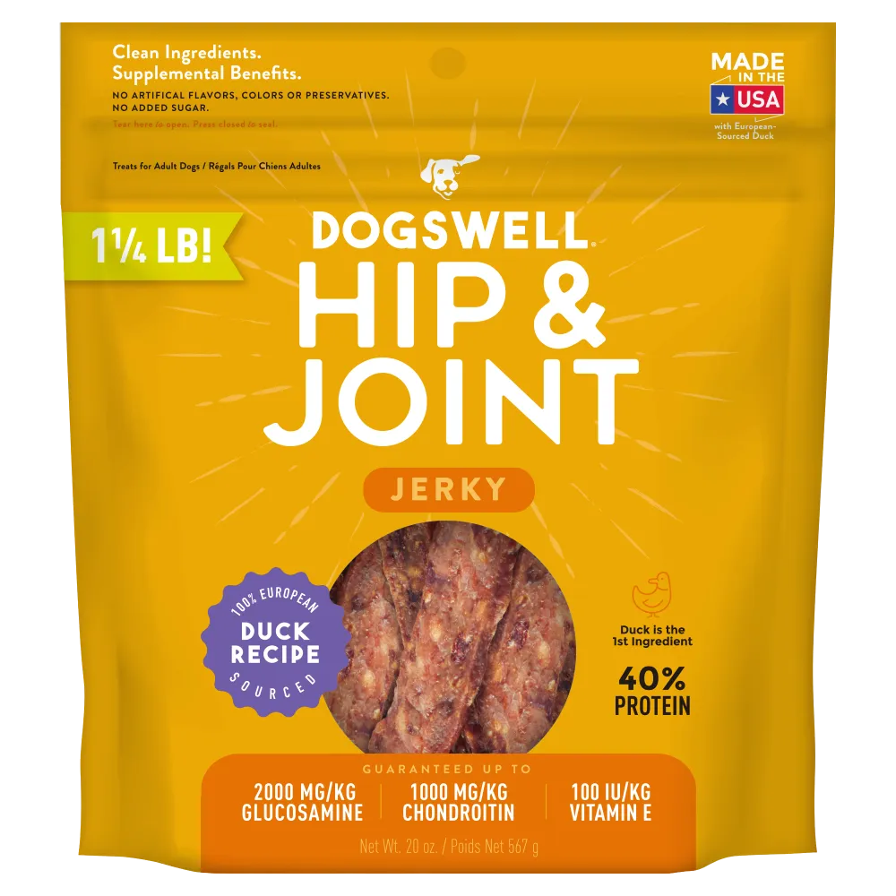 Dogswell Hip & Joint Jerky Duck Dog Treats