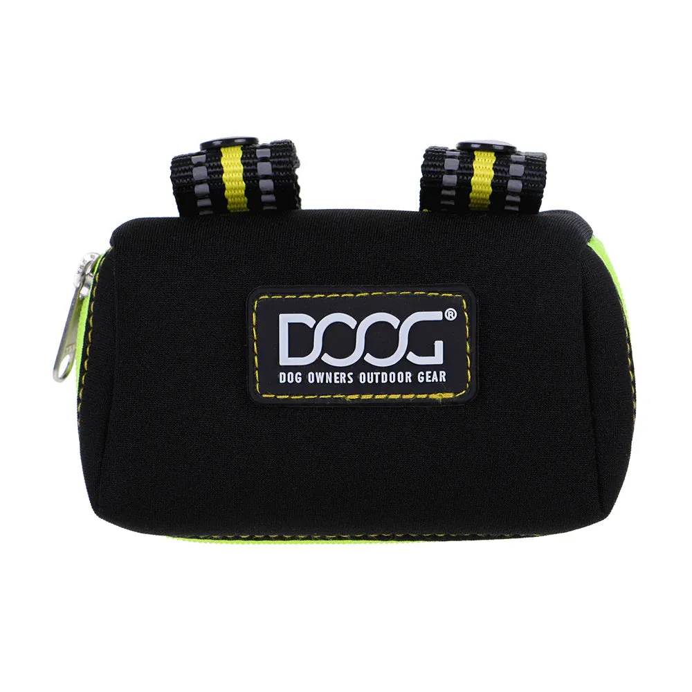 DOOG Walkie Pouch Bolt Neon Black and Yellow Neoprene Poo Bag Holder