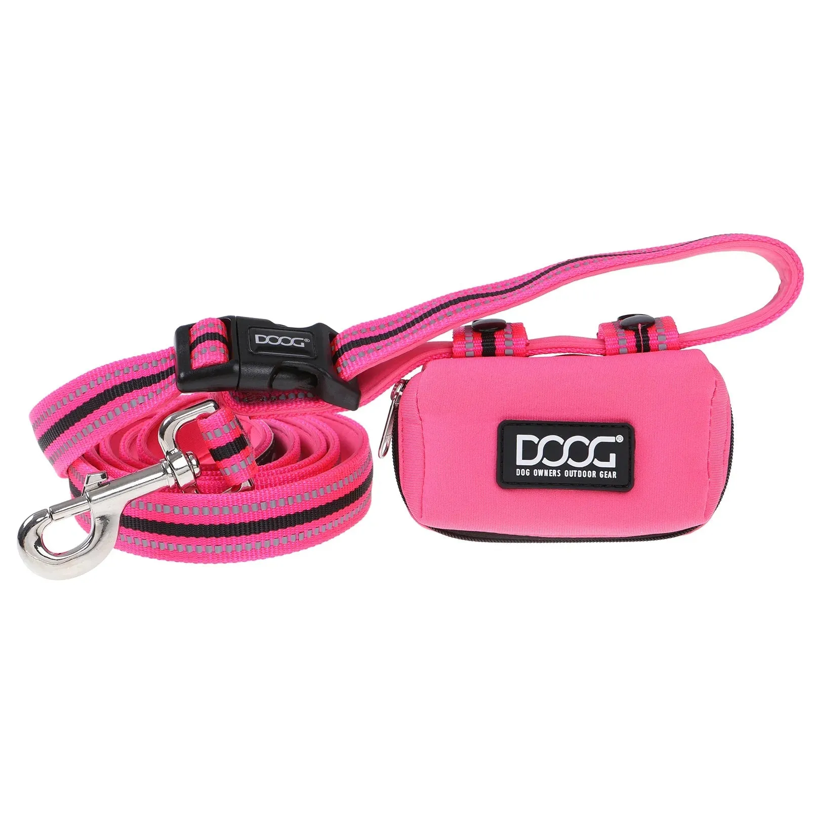 DOOG Walkie Pouch Lady Neon Pink Neoprene Poo Bag Holder