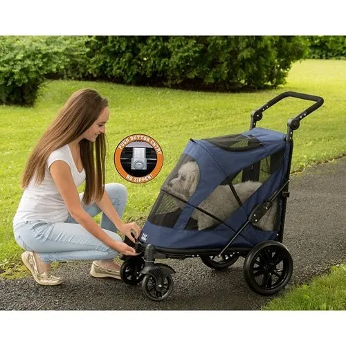 Excursion NO-ZIP Pet Stroller - Midnight Blue