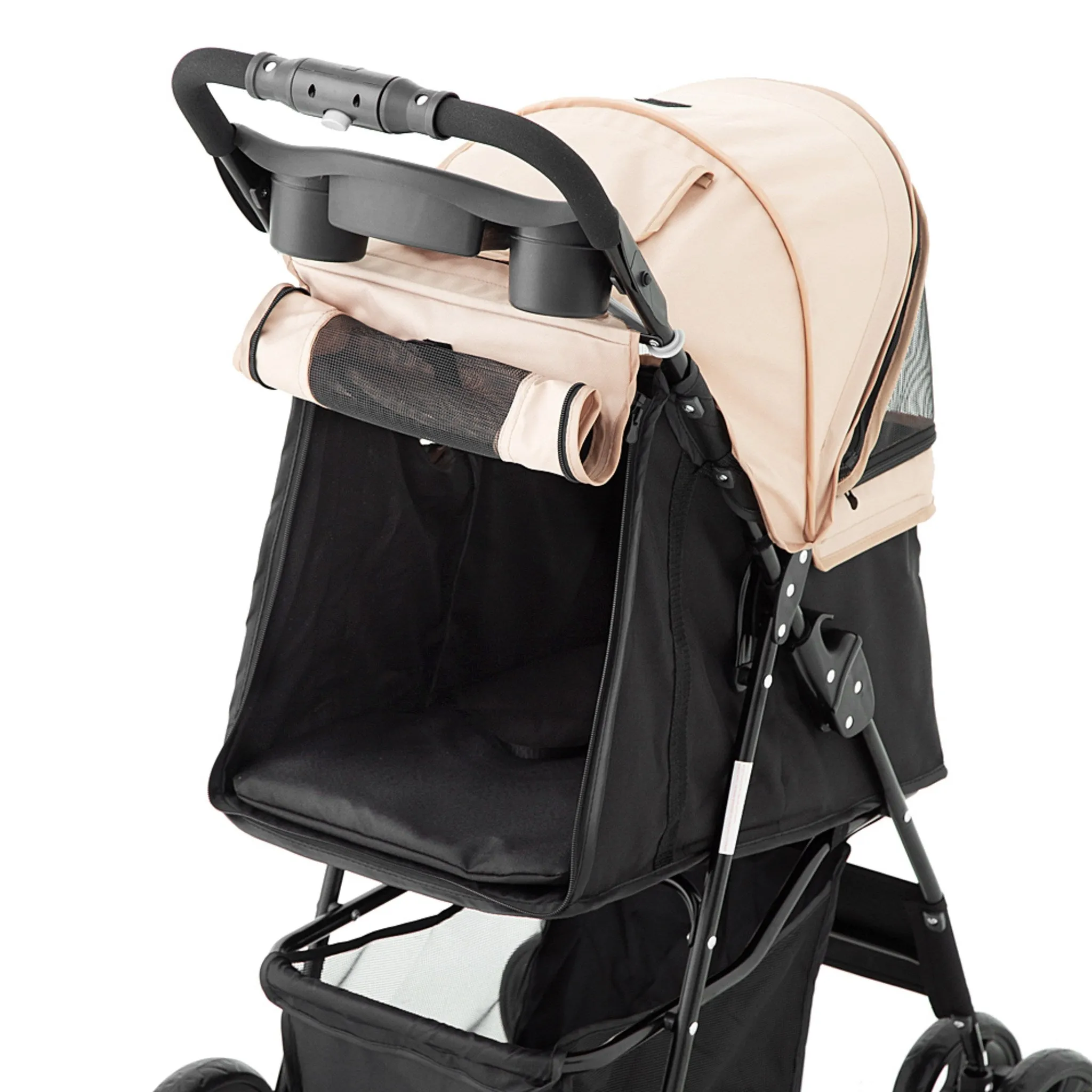 Exploration Pet Basic One-Touch Folding Stroller, Black   Beige, 1 pc - Stroller - 🏆 #6 - Pet Supplies - Best of December