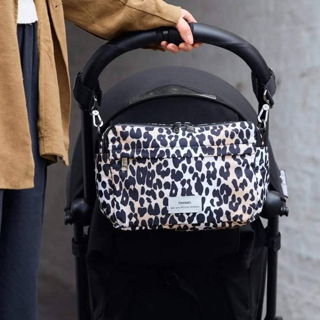 Finnson Frida Eco Stroller Organiser With Stroller Clips - Leopard