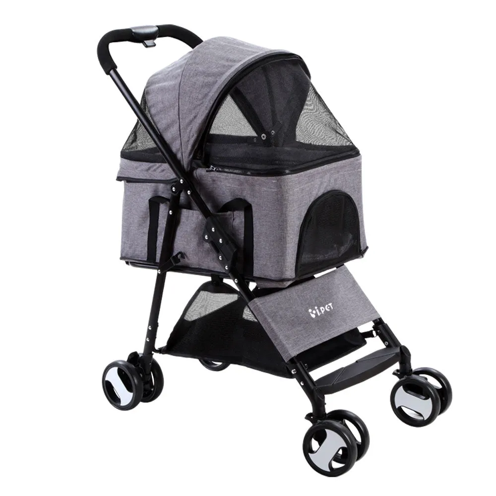 Foldable Pet Stroller 3-in-1 Carrier, Car Seat, i.Pet