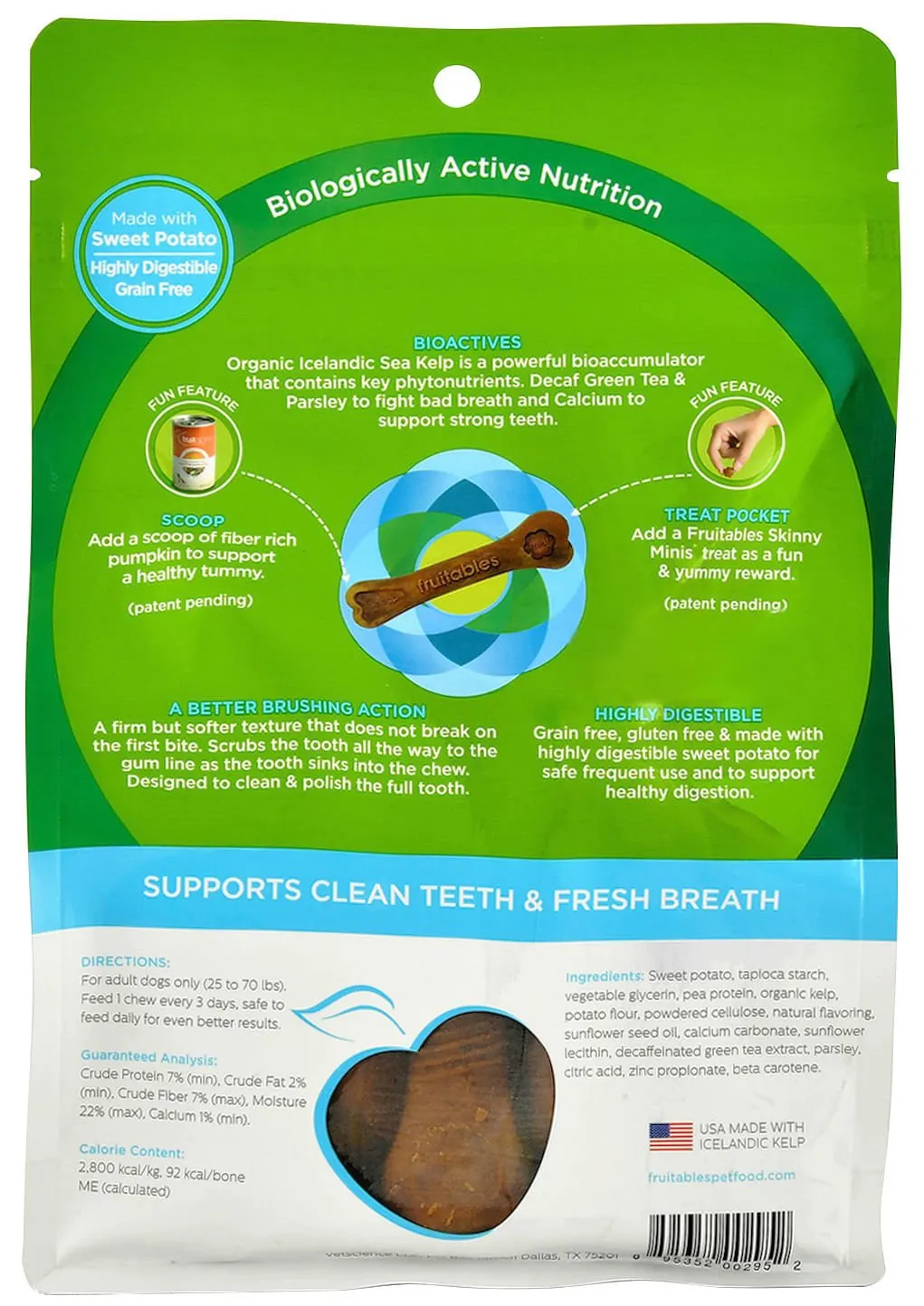 Fruitables BioActive Fresh Mouth Dental Chews