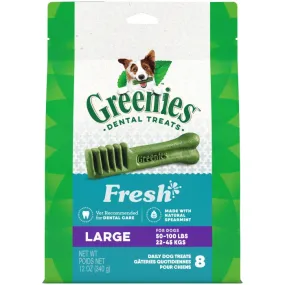 GREENIES Fresh Large Dental Treats, 8 Count