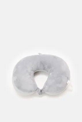 Grey Microbeads Neck Pillow