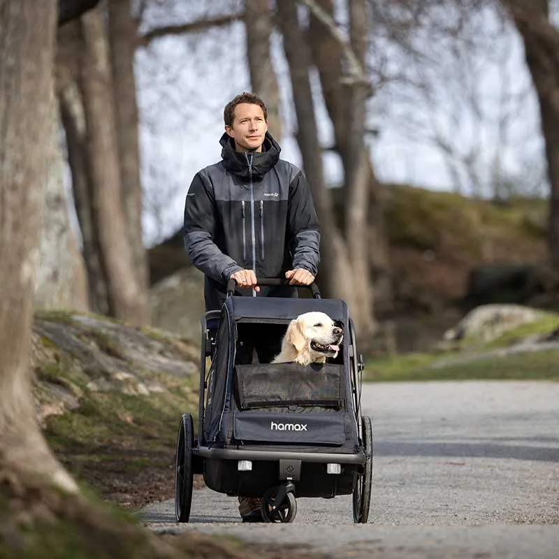 Hamax Pluto Multi-functional Dog Stroller & Dog Bike Trailer | Large