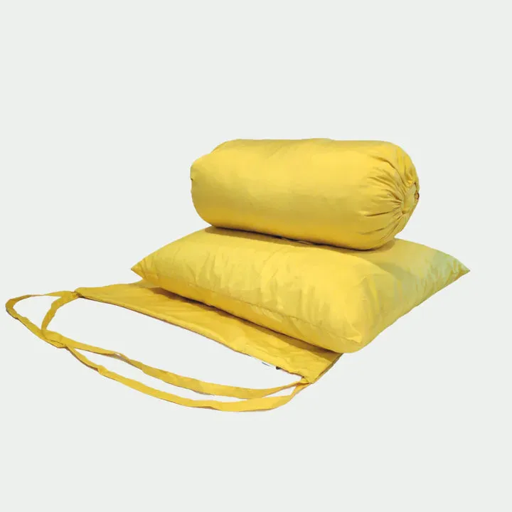 head heaven® travel pillow, pillowcase, and knapsack in colors