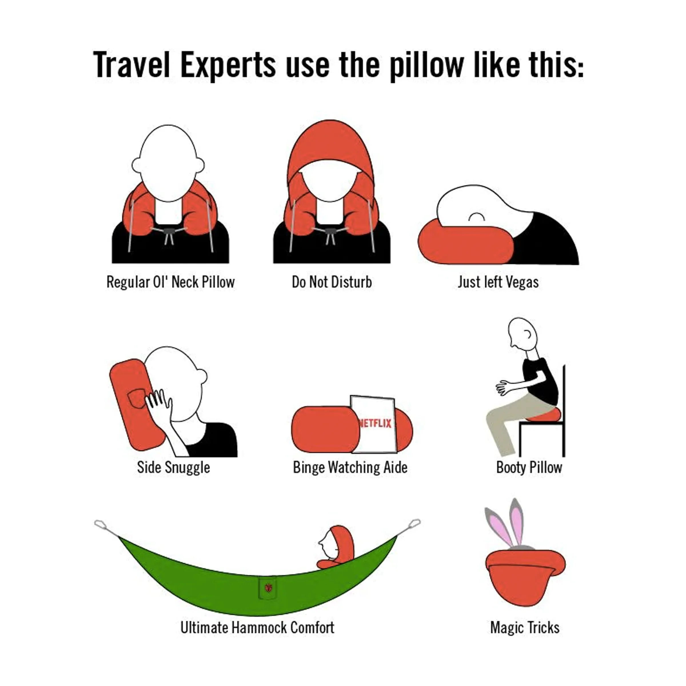 Hooded Travel Neck Pillow