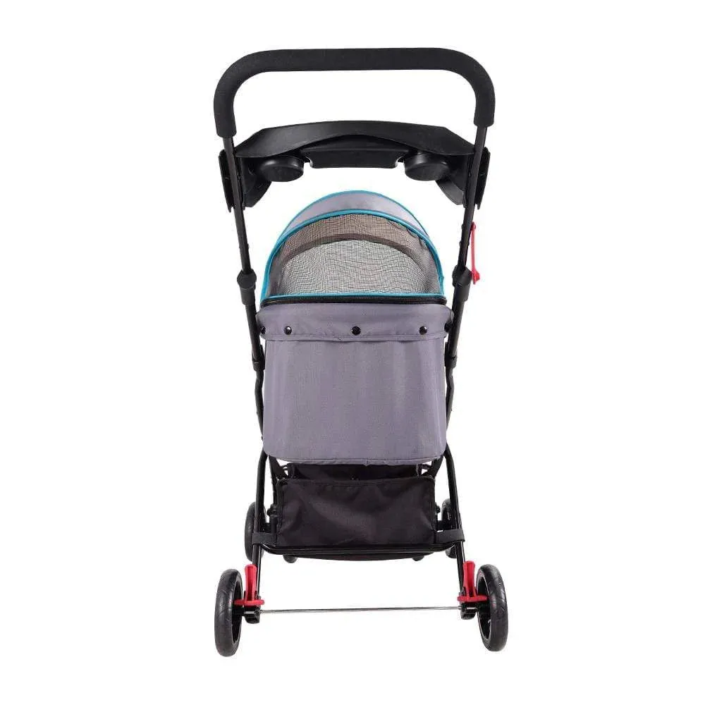 Ibiyaya Easy Strolling Pet Buggy Grey and Blue