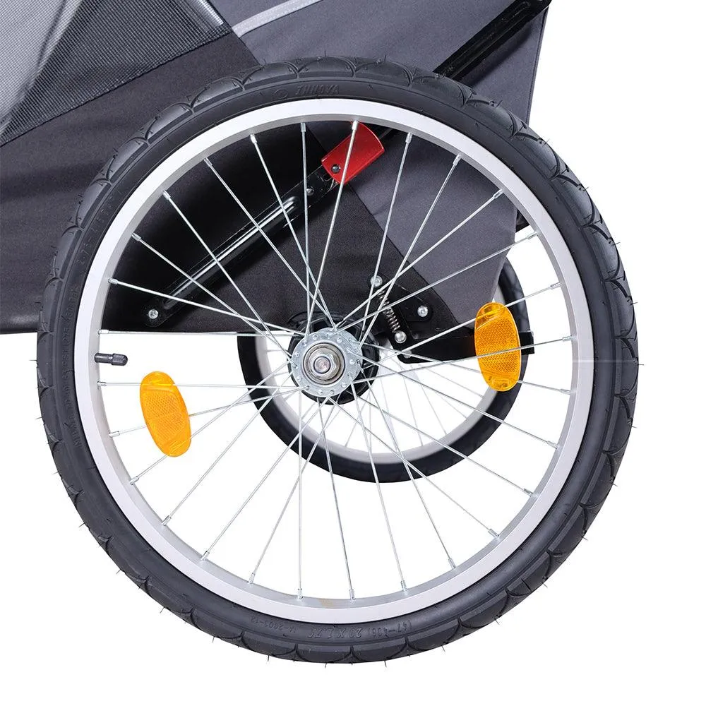 Ibiyaya The Hercules Heavy Duty Pet Stroller in Grey & Yellow