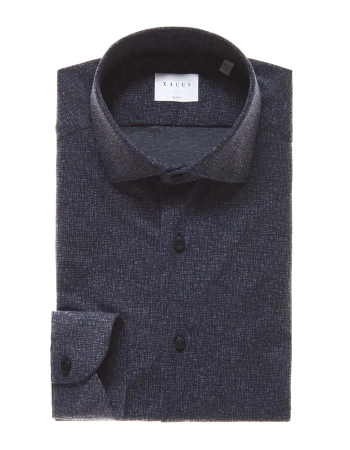 ID40281-Xacus Navy Active Print Shirt