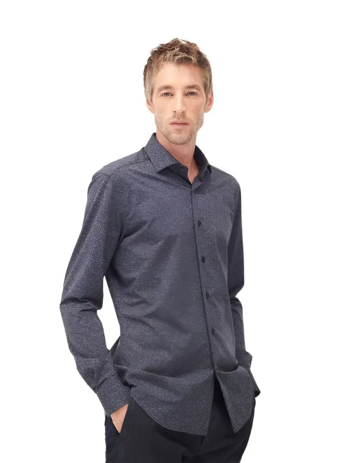 ID40281-Xacus Navy Active Print Shirt