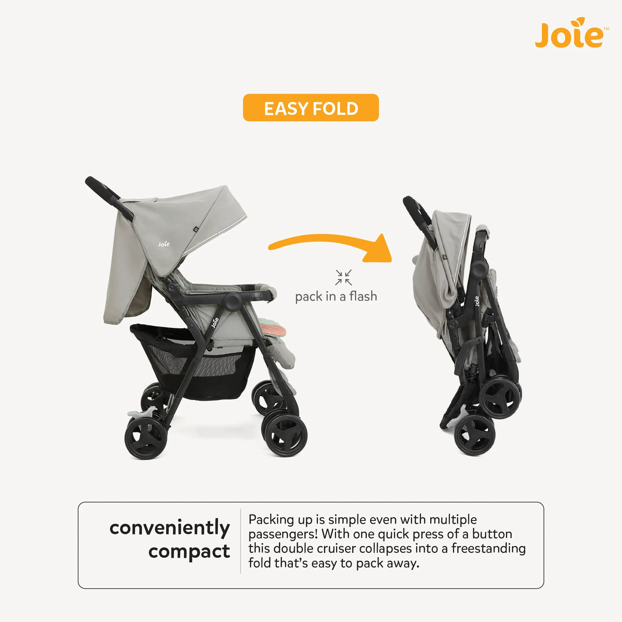 Joie Aire Twin Stroller (Birth to 36 Months)