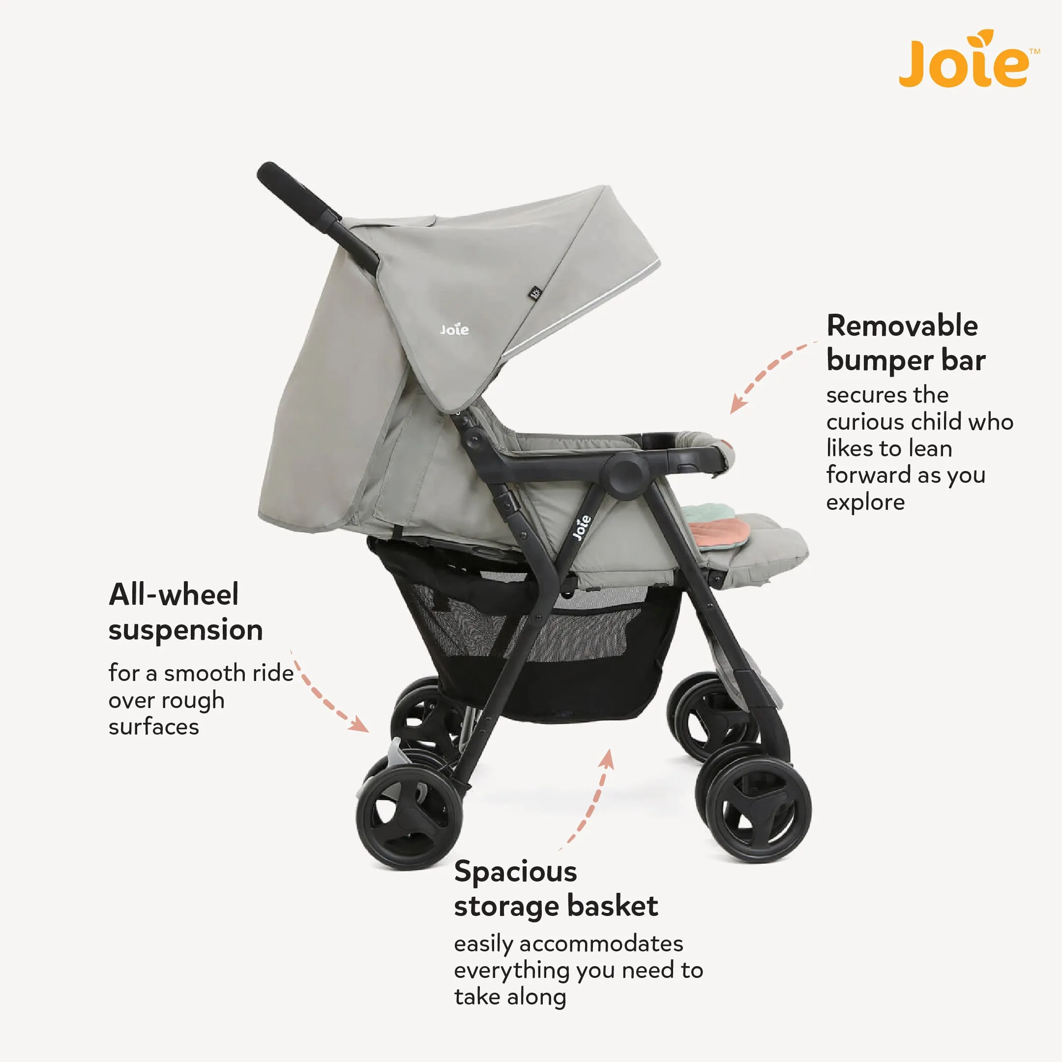 Joie Aire Twin Stroller (Birth to 36 Months)