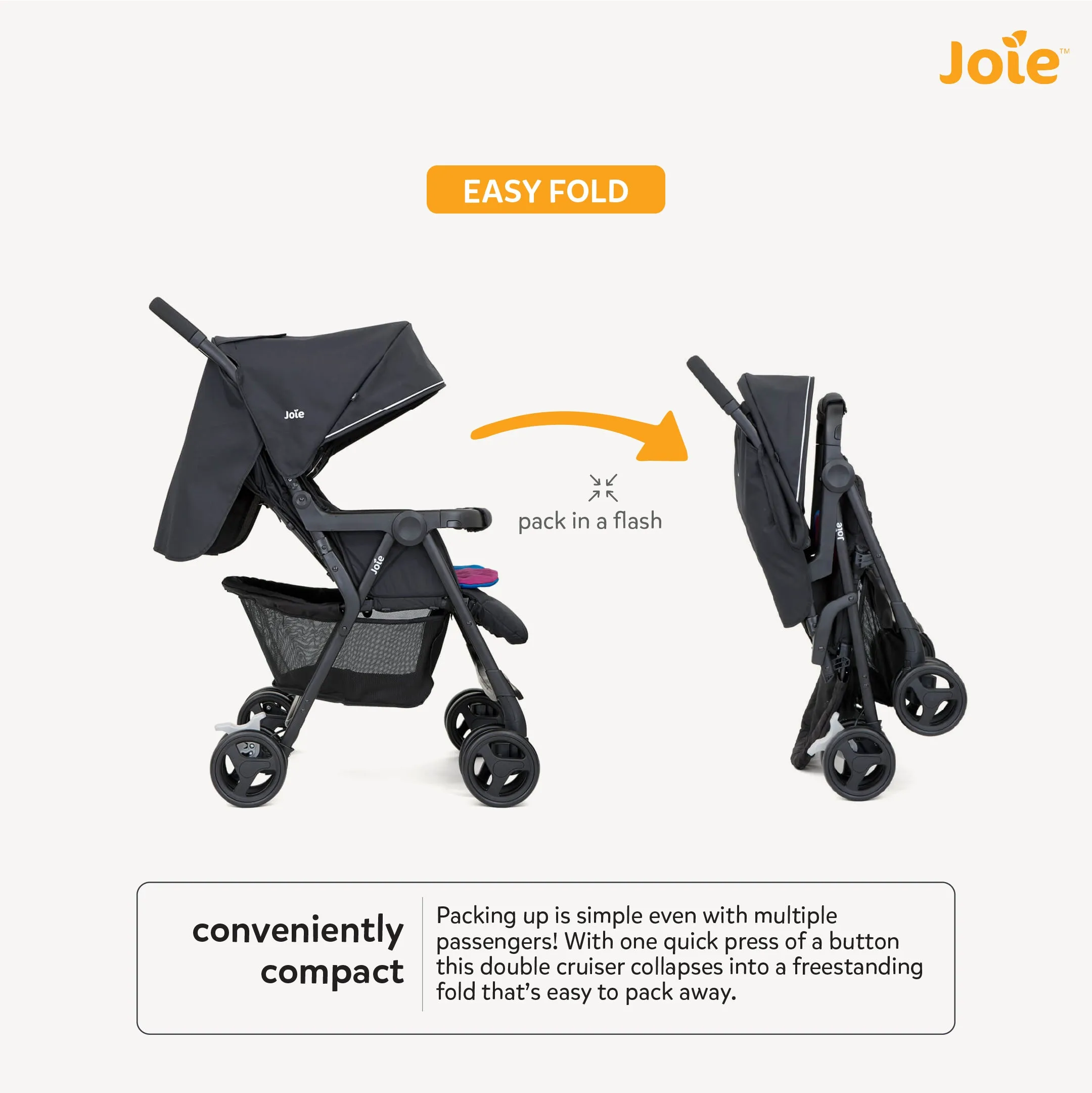 Joie Aire Twin Stroller (Birth to 36 Months)