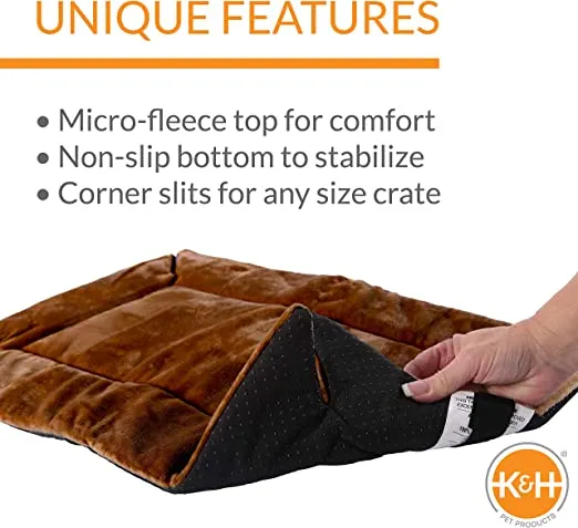 K&H Pet Products Crate Pad Mocha 32" X 48"