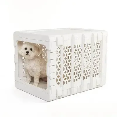 KindTail PAWD Cat and Dog Crate - M - White