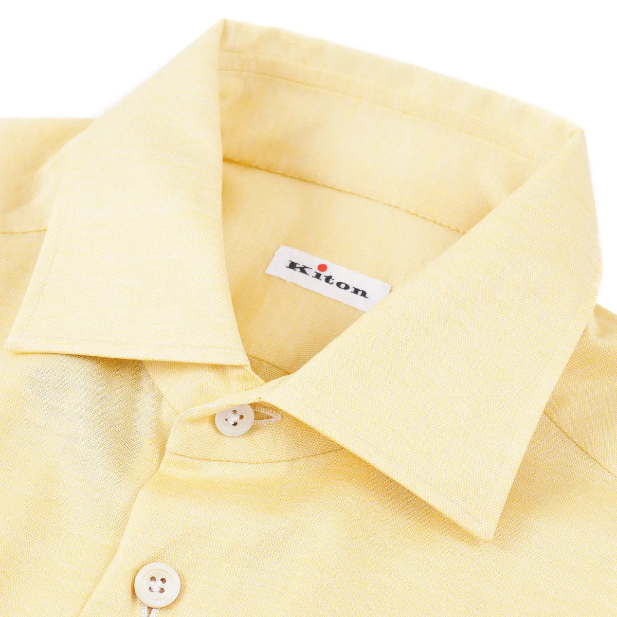 Kiton Lightweight Knit Jersey Cotton Shirt