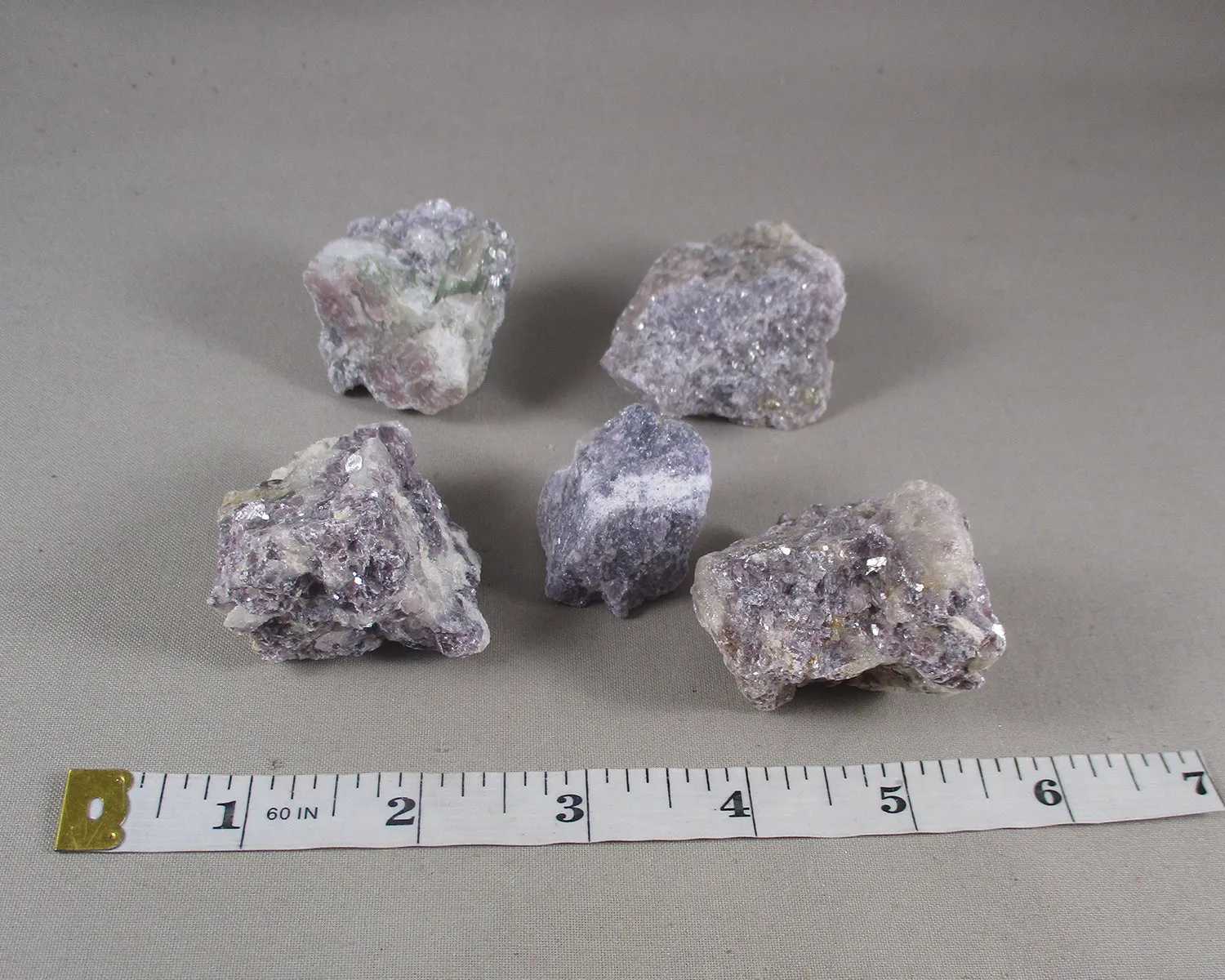 Lepidolite Stones Raw 3pcs H051