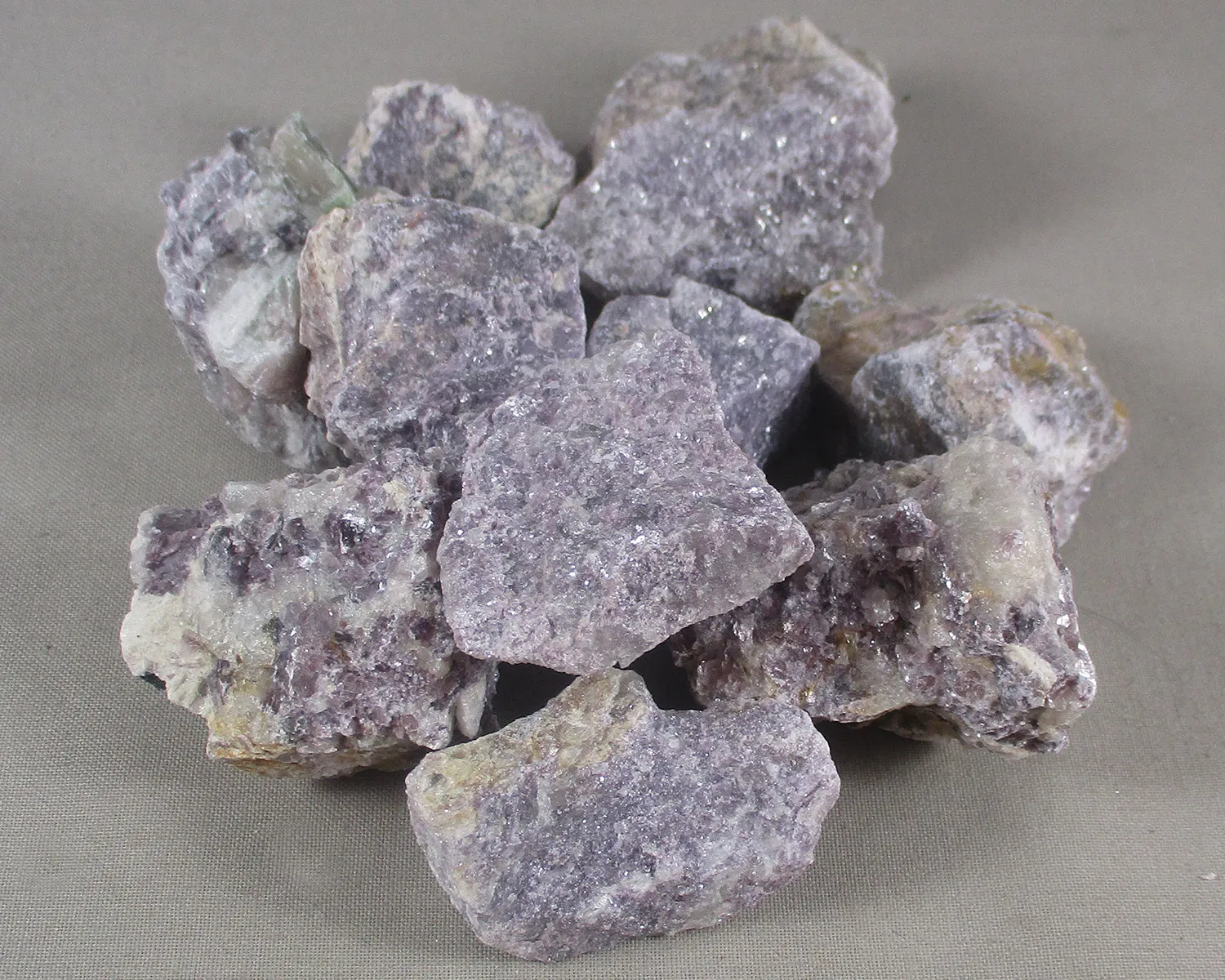 Lepidolite Stones Raw 3pcs H051