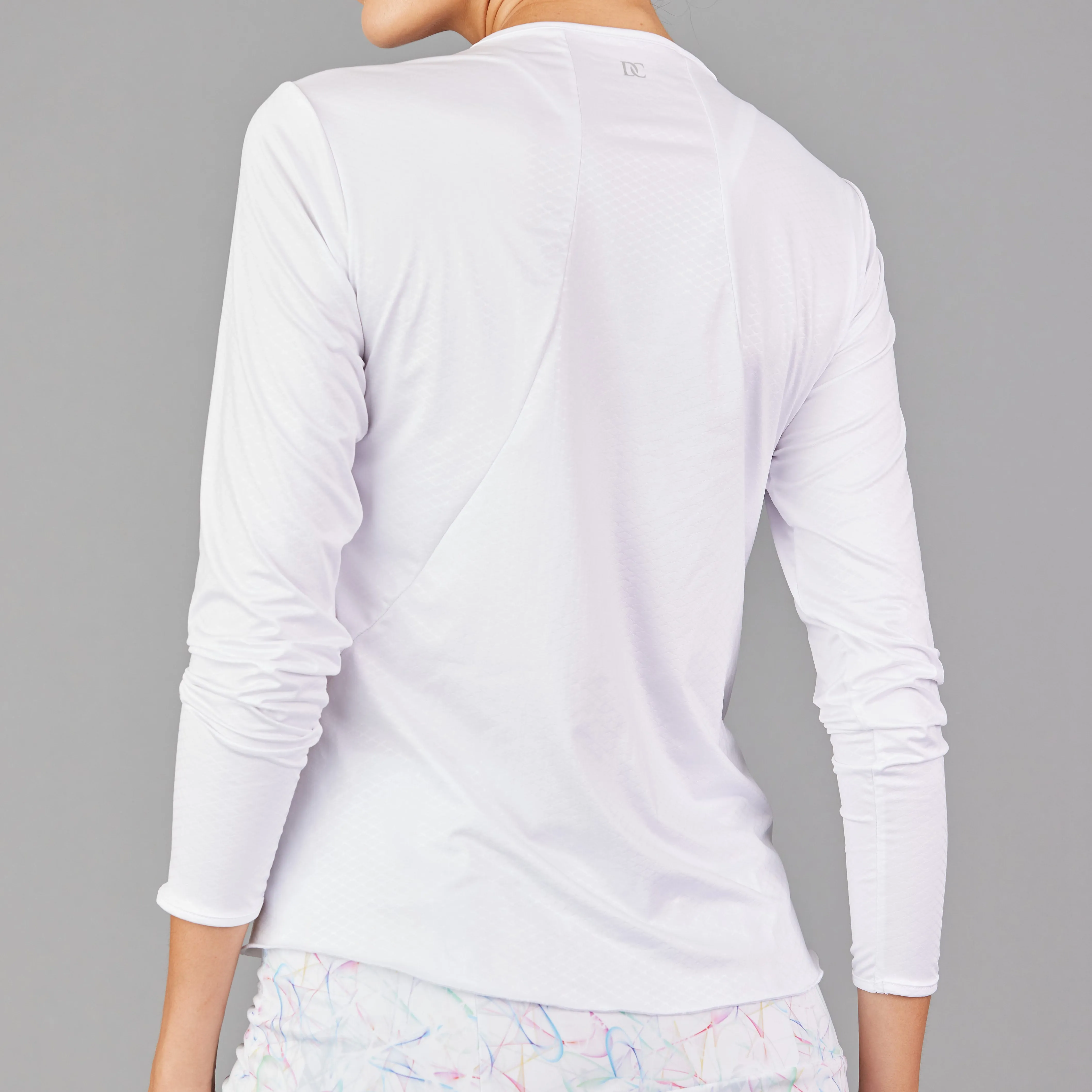 Long-Sleeve Top (embossed white)