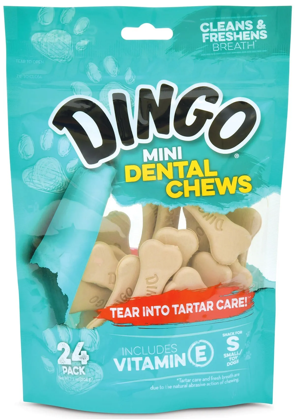 Mini Dingo Dental Chews, 24 ct.