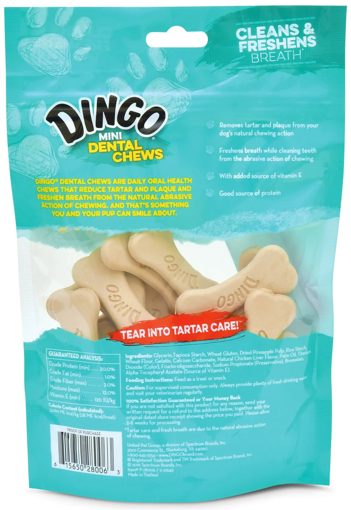 Mini Dingo Dental Chews, 24 ct.