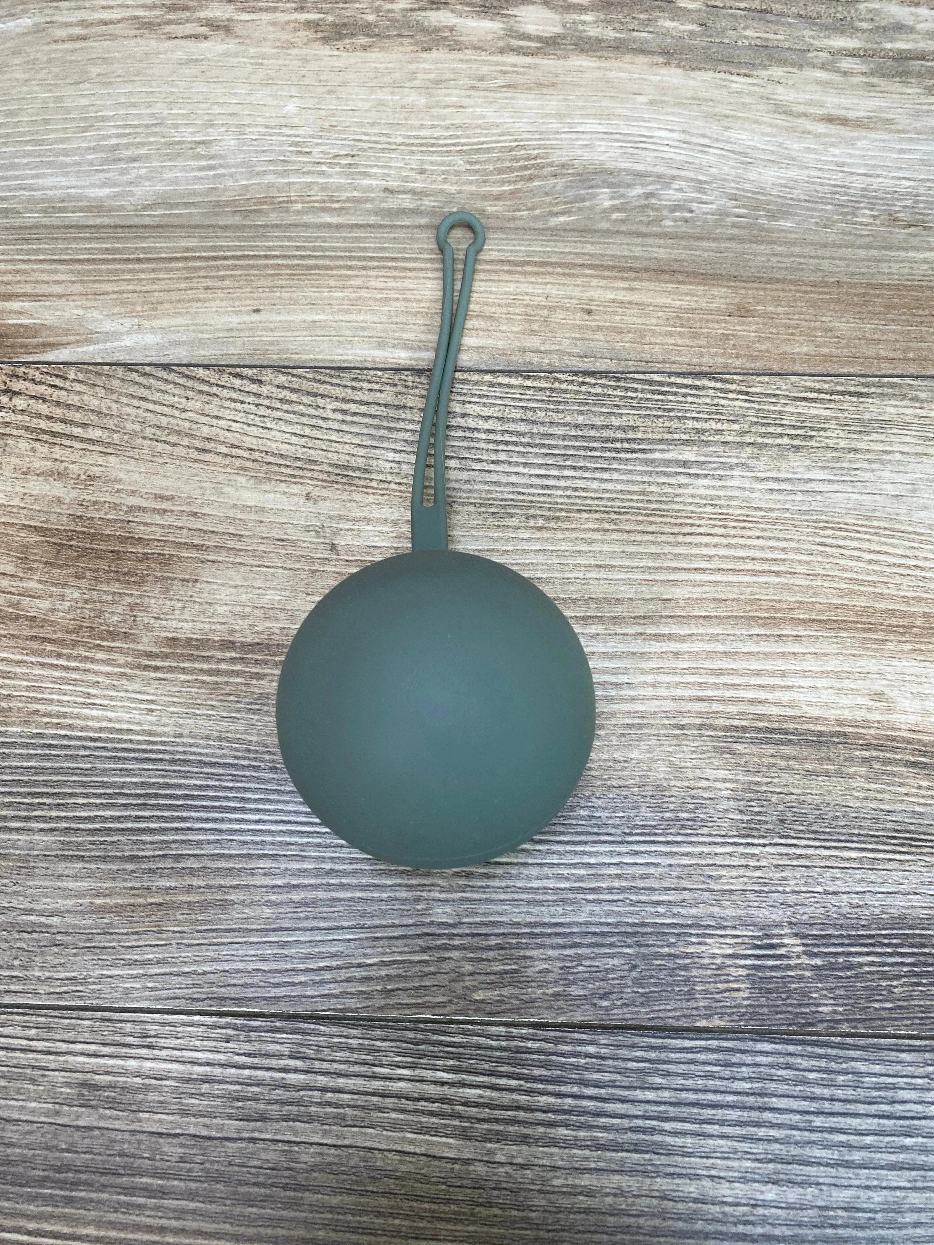 Mushie Silicone Pacifier Holder Case in Dried Thyme