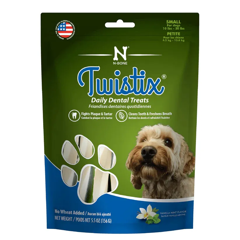 N-Bone® Twistix® Dental Treats Vanilla Mint Flavor