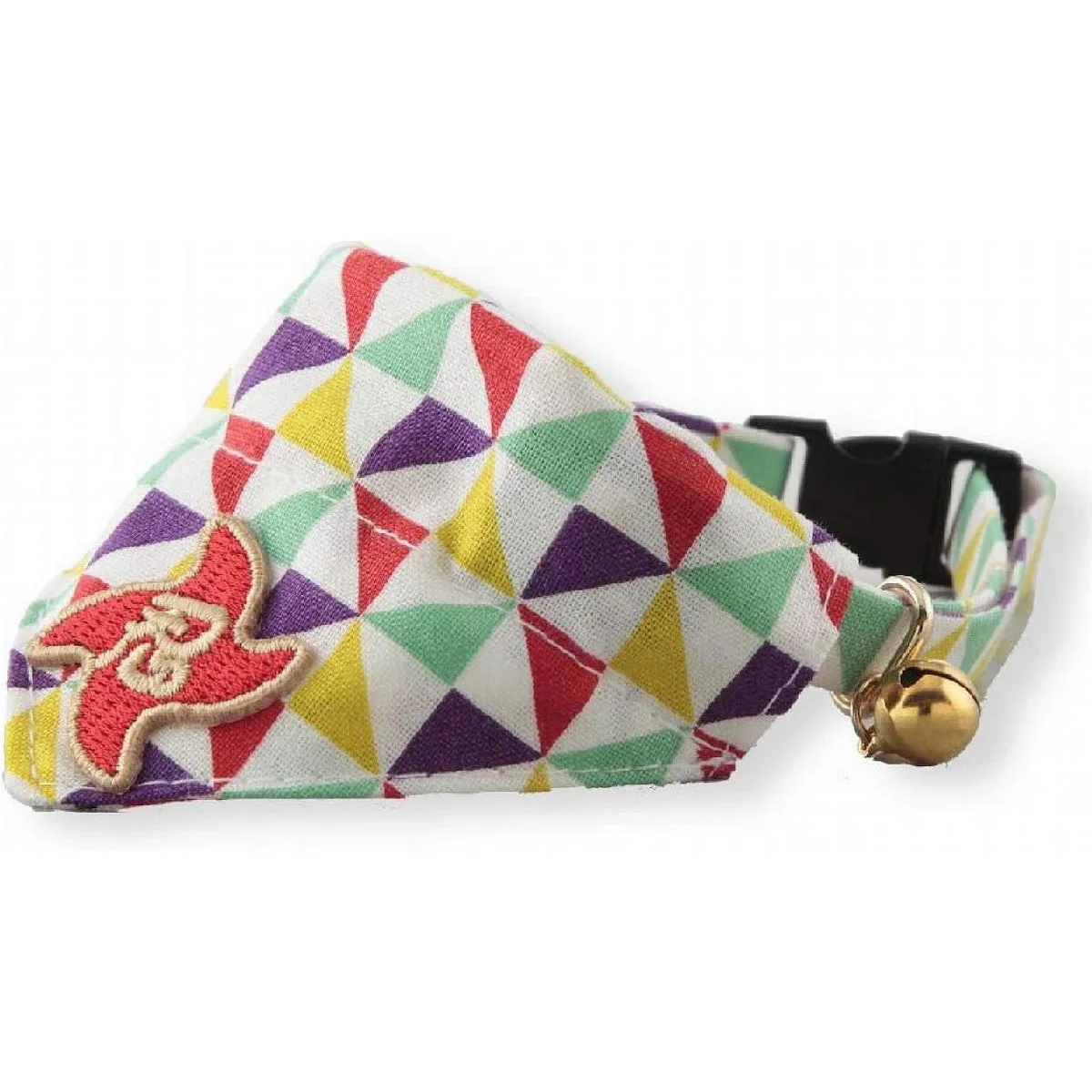 Necoichi Ninja Cat Bandana Collar Yellow