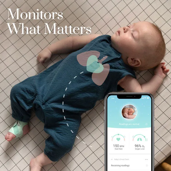 Owlet Smart Sock 3 PLUS Baby Health and Oxygen Monitor