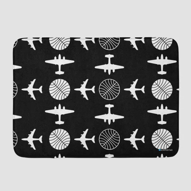 Pan Am Plane Pattern - Bath Mat