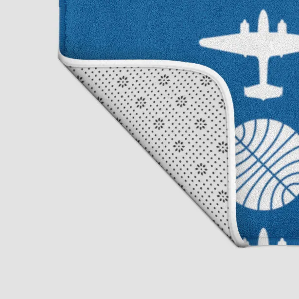 Pan Am Plane Pattern - Bath Mat