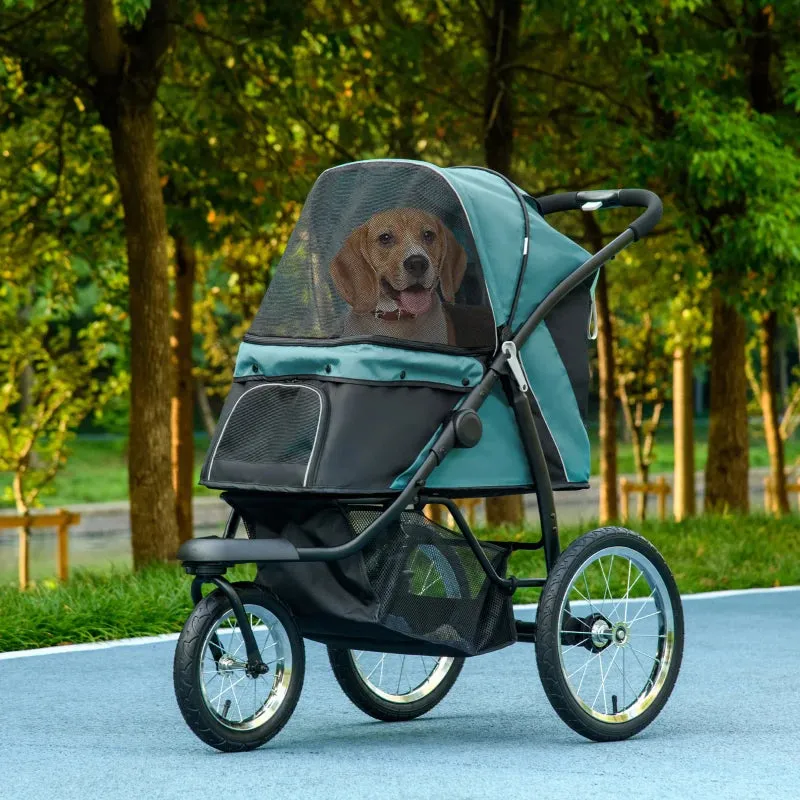 PawHut 164V 3-Wheel Dog Jogging Stroller