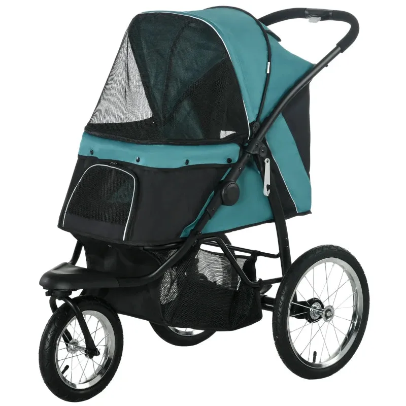 PawHut 164V 3-Wheel Dog Jogging Stroller