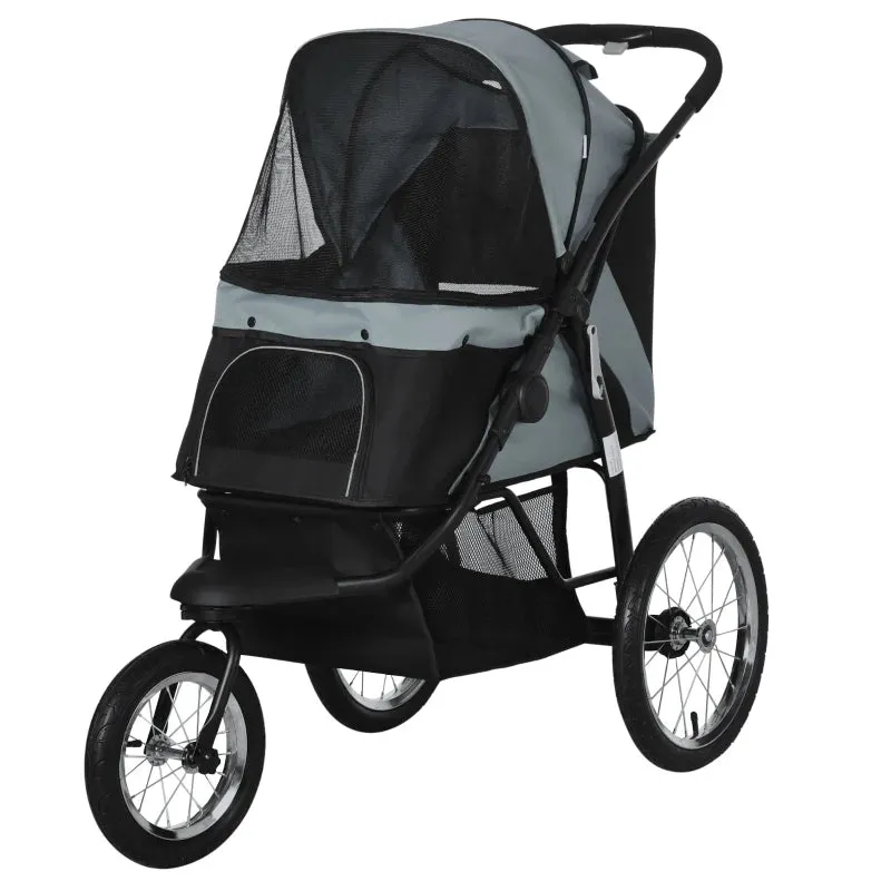 PawHut 164V 3-Wheel Dog Jogging Stroller