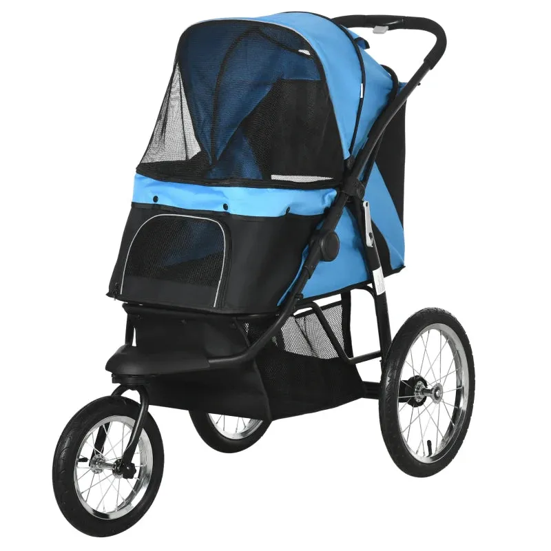 PawHut 164V 3-Wheel Dog Jogging Stroller