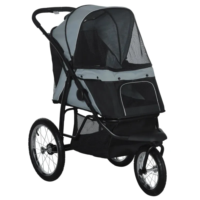 PawHut 164V 3-Wheel Dog Jogging Stroller